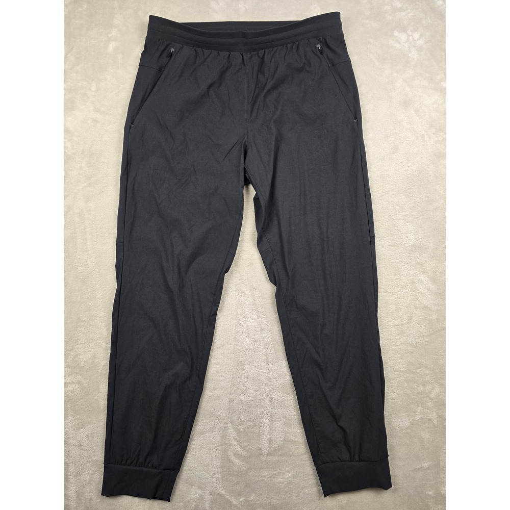 Soybu Performance Jogger Pants Mens Large Black Nylon Spandex Activewear 1915263